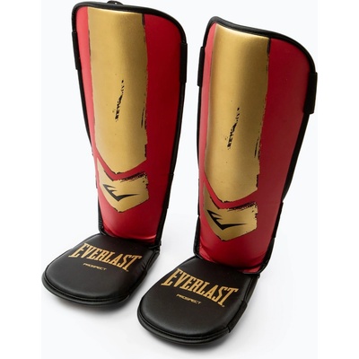 Everlast Chrániče holení a chodidel Prospect Youth Shin Guards red/gold – Zboží Dáma