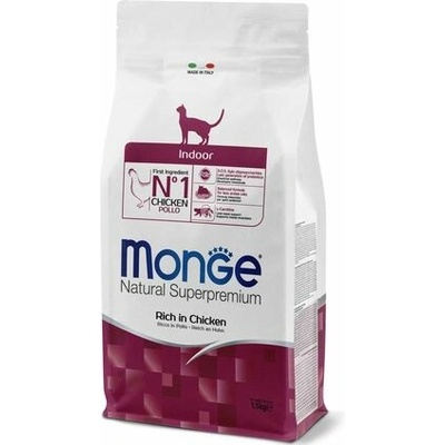 MONGE Natural Superpremium Indoor s kuracím pre dospelé mačky 1,5 kg