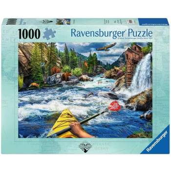 Ravensburger Пъзел Ravensburger от 1000 части - Каякинг в бързи води (12000514)