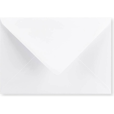 Bílá obálka - Diamantová klopa 162x229 mm (C5)