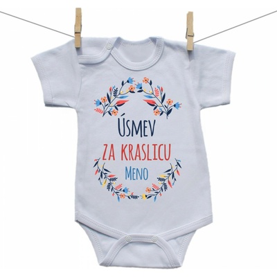 Boodyy Body s krátkym rukávom Úsmev za kraslicu