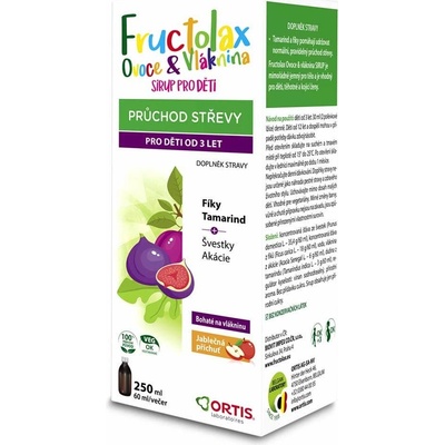 Fructolax Fruit & Fiber sirup pre deti od 3 rokov 250 ml
