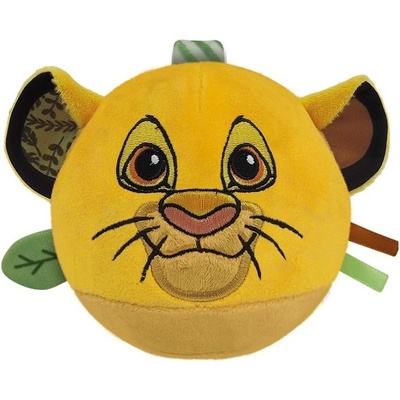 CLEMENTONI BABY Plyšový míček Simba s chrastítkem