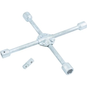 STELS Ключ за джанти, кръстат, 17 х 19 х 21 х 22 mm, усилен, с преходник 1/2" STELS