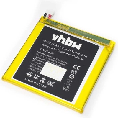 VHBW Батерия за Huawei Ascend D1 / P1, 1800 mAh (800104095)