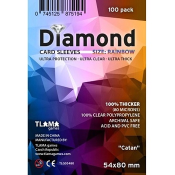 Tlama Games Diamond Rainbow obaly Catan 54x80 mm