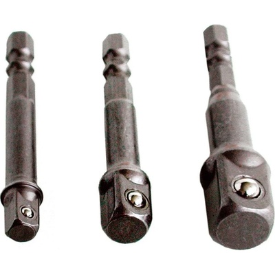 Adaptéry do vrtačky, 1/4"-3/8"-1/2" 32600