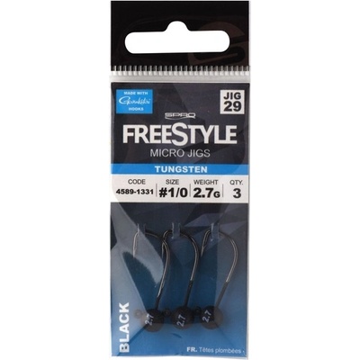 Spro Jigová hlava Tungsten Micro Jigs 3,5 g 2,1 cm vel.2 Black 3 ks