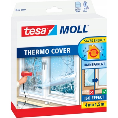 tesamoll® tesamoll® Termoizolační fólie na okna Barva: průhledná, Rozměr: 4 m : 1,5 m, Doplňující informace: 1 fólie, 1 role pásky