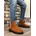 BOA Shoes Мъжки боти от естествен велур ba0315 - Таба #405525 (405525_Кафяво)