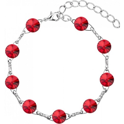 For You náramok Swarovski elements rivoli červený Siam 11338
