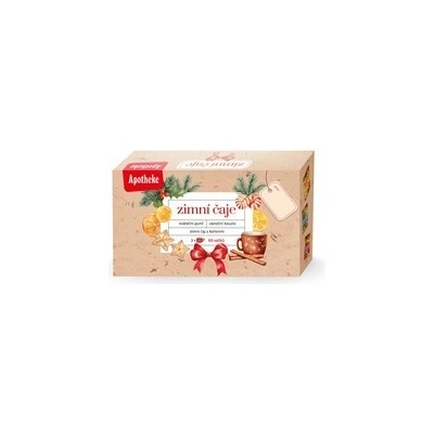 APOTHEKE kolekce zimních čajů ZIMNÍ SVÁTEČNÍ PUNČ VÁNOČNÍ 3 x 20 x 2 g