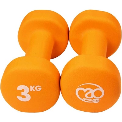 BODHI Činky FITNES MAD neopren 2 ks x 3 kg