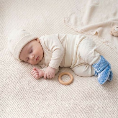Baby Service zimní capáčky wellsoft lodgerky svítící ve tmě modré