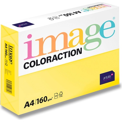 Image Coloraction A4 160 g Pastelově žlutá 250 ks – Zboží Dáma