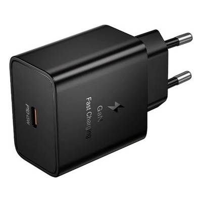 hoco. N77 мрежово зарядно устройство с Type-C конектор, 45 W, PD бързо зареждане, ЧЕРНО (N77_B)