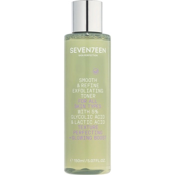 SEVENTEEN Ексфолиращ тонер без отмиване Seventeen SMOOTH & REFINE EXFOLIATING TONER (1201504)