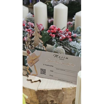 Masim Decor, Darčeková poukážky 100€