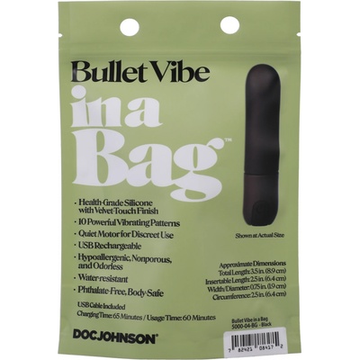 Doc Johnson in a Bag Vibrating Bullet Black