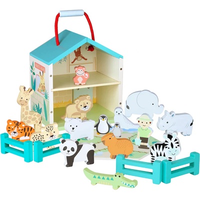 Orange Tree Toys Игрален комплект Orange Tree Toys - Животните в зоопарка (OTT11884)