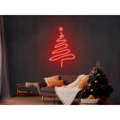 Fotověci Neonový Nápis Neon LED Vánoční Stromek Dekorace Vánoce Christmas Tree (Vyrábíme i na Míru)
