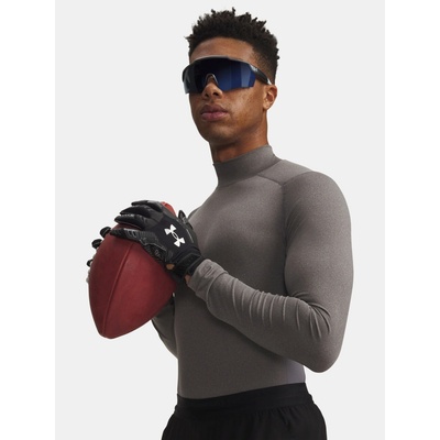 Under Armour pánské tričko HG Armour Comp Mock LS šedá – Zboží Mobilmania