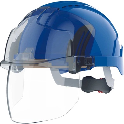 JSP EVO VISTA Shield M/Peak WR / Предпазна каска с вградена защита за очите и лицето - синя (0601014340999)