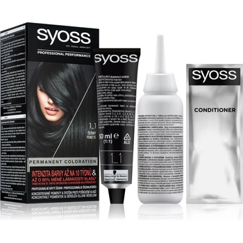 Image 1 of Syoss Permanent Color перманентната боя за коса цвят 1_1 Black