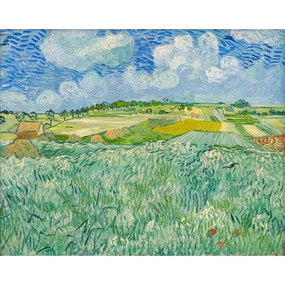 Plagát, Obraz - Plain at Auvers, 1890, Vincent van Gogh, 40 × 30 cm