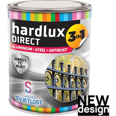 Hardlux Direct 3v1 Antikorózna farba na kov 0,75 L čiernozelená