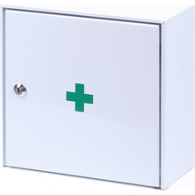 Štěpář Nástenná lekárnička pre 30 osôb drevená biela