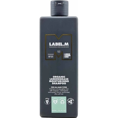 label.m Organic Lemongrass Moisturising Shampoo 300 ml