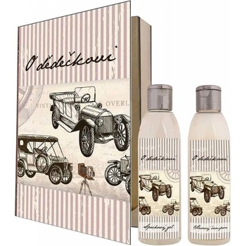 Bohemia Gifts O dědečkovi sprchový gel 200 ml + šampon na vlasy 200 ml kniha dárková sada