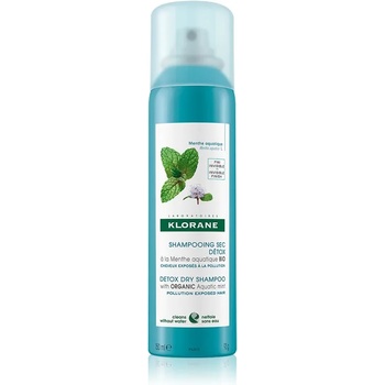 Klorane Organic Mint сух шампоан за коса, изложена на замърсен въздух 150ml