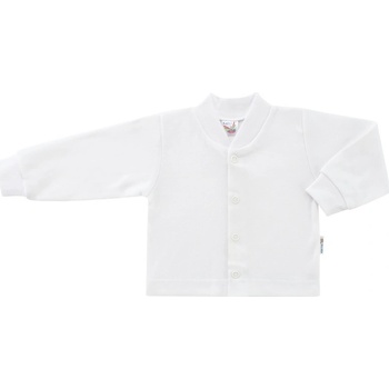 ESITO Kojenecký kabátek bavlněný jednobarevný bílá / bílá