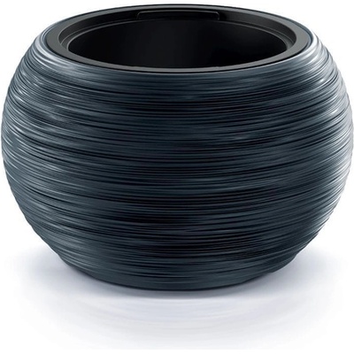 Prosperplast Květináč s vkladem FURU BOWL antracitový 43,5cm