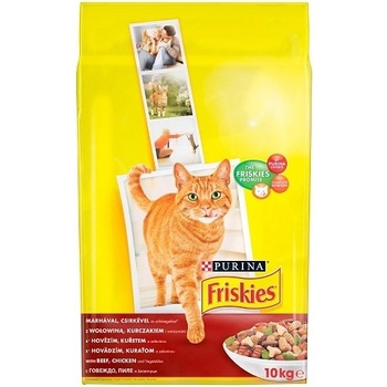 Friskies Cat s hovězím, kuřetem a zeleninou 10 kg