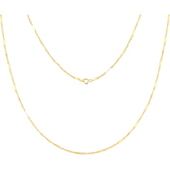 SAVICKI Lančić Savicki 1 mm: zlato 585, singapur s pločicom