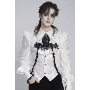 Devil fashion вратовръзка пластрон DEVIL FASHION - Royal Palace - бяла - AS28802