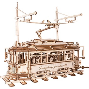 ROBOTIME Rokr 3D dřevěné puzzle Lisabonská tramvaj č.28, 374 ks
