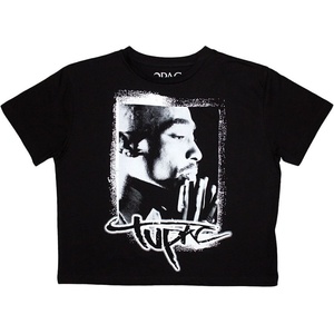 2Pac Spray Photo Crop Top Black M Дамски (2PACCT68LB02)