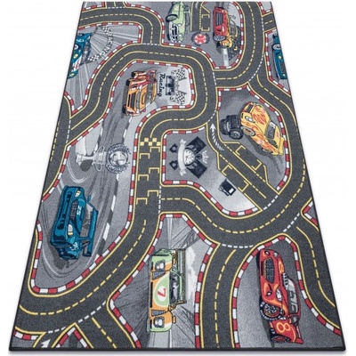 Makro Abra REBEL Uličky 97 Ulice auta Šedý