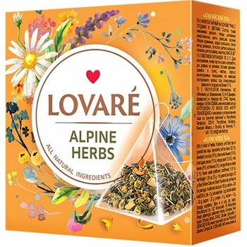 LOVARÉ Alpine Herbs bylinný čaj pyramídy 15 x 2 g