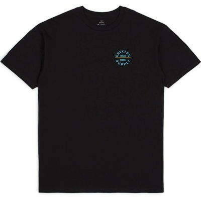 Brixton tričko Oath V S-S Stt Black-Light Blue