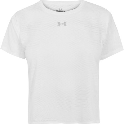 Under Armour Фланелка с къс ръкав Under Armour Women's Velociti Short Sleeve Performance Gym Top - White/Reflect