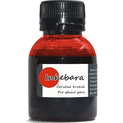 Inkebara Červený krvavý lahvičkový inkoust