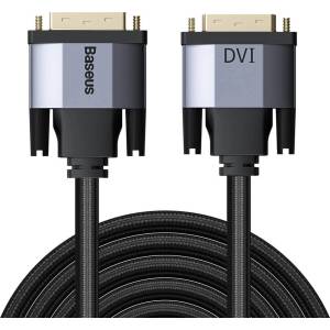 Baseus Кабел Baseus Enjoyment Series DVI Male To DVI Male Cable (CAKSX-S0G), от DVI(м) към DVI(м), 3m, черен (CAKSX-S0G / 49983)