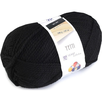 Prima-obchod Pletací příze Yetti 100 g, barva 21 (59005) černá