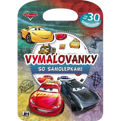 Vymaľovanky so samolepkami Autá