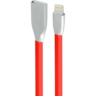 W-Star KBLTNRD1 SB Lightning silikonový 2,4A Premium 1m červený
